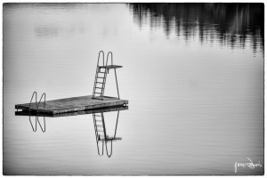 Jetty in b/w